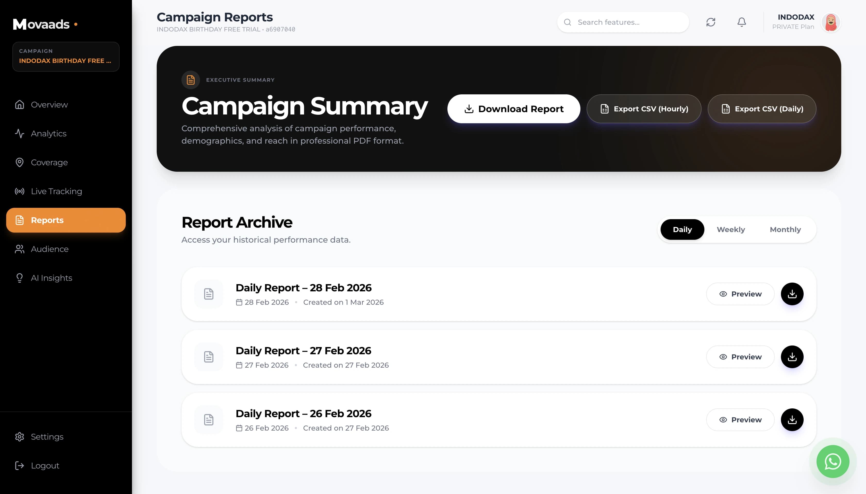 Automated Campaign Reporting